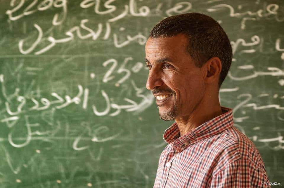 profesor arabe, sahara occidental - saharahuis © Rafael Sanz Hurtado