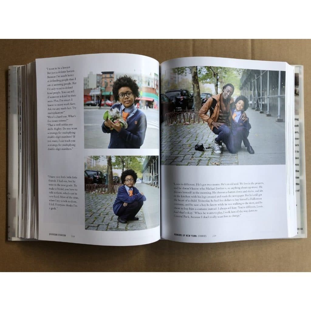 libro fotográfico humans of new york. reseña. paginas internas