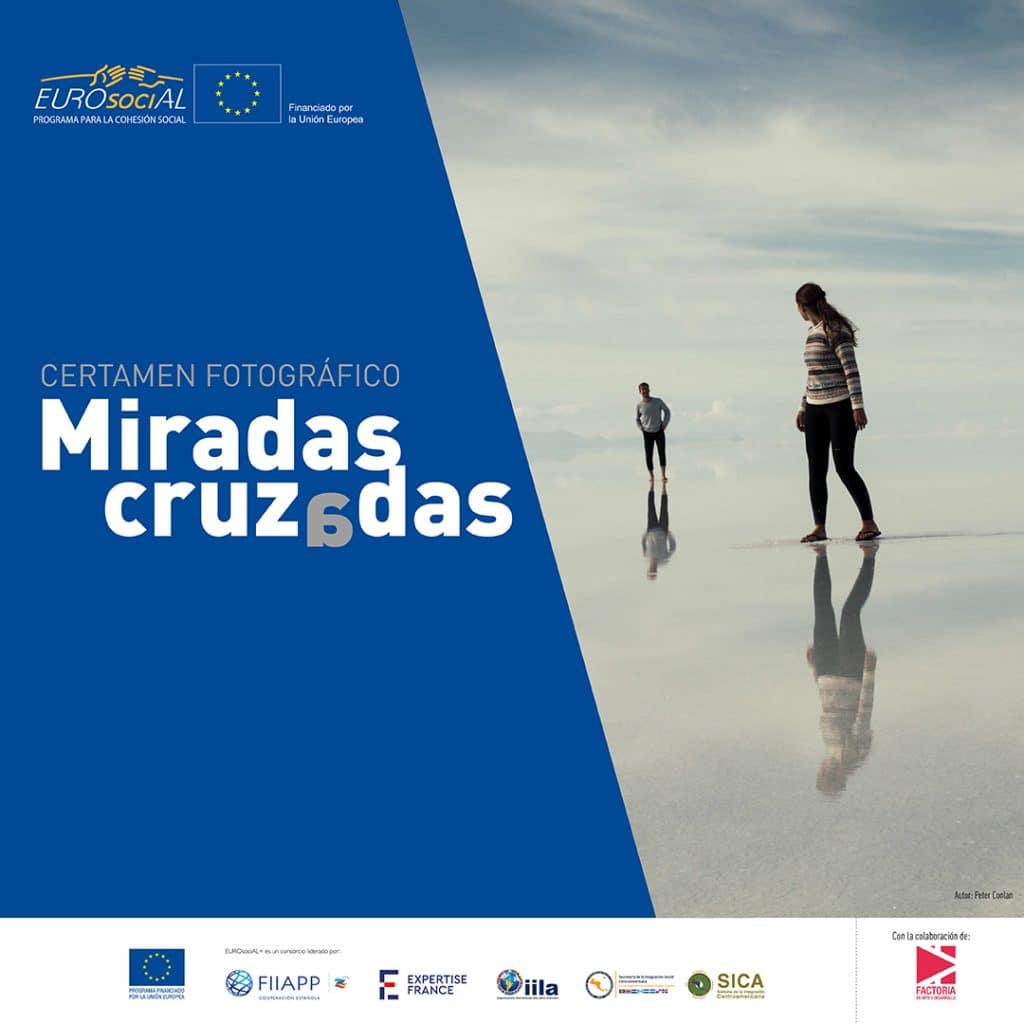 cartel oficial certamen fotográfico miradas cruzadas 2022. concurso internacional de fotografía